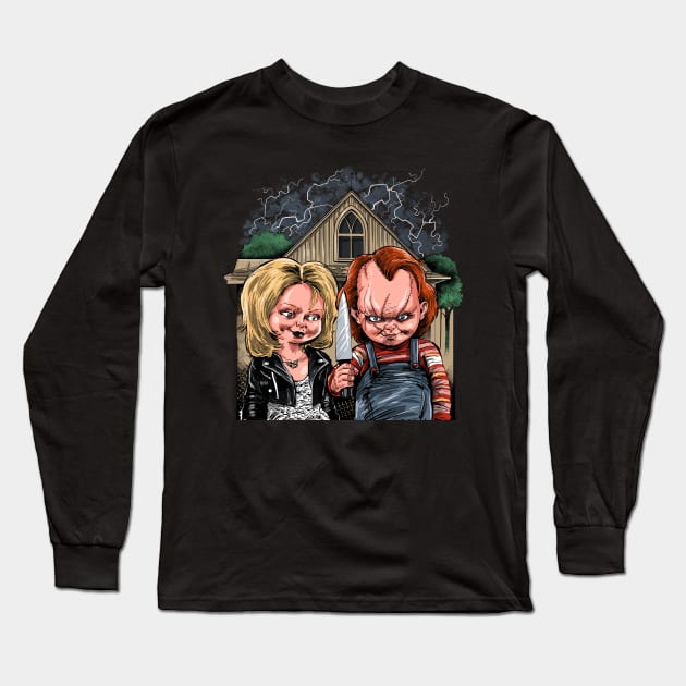 American Chucky Long Sleeve T-Shirt by Zascanauta